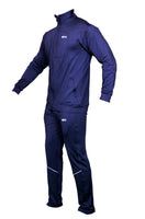Blue, tracksuits, for men, men's tracksuits, tracksuit jackets, tracksuit bottoms, polyester, British, Men's clothing, clothing for men, tracksuit jacket, adult clothing, sports, fashion, football jacket, mens fashion, fashion for men, Full Image of tracksuit facing left