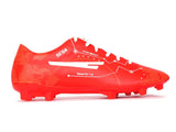 football boots, studs, light football boots, leather, mens, womens, professional, explosive design, explosive colour, pattern, moulded studs, for men, for women, unisex, subtle, white, two toned, gareth bale, ronaldo, messi, adidas, nike, competitor, football trainers, leather, synthetic leather, red, mens, mens trainers, mens football boots, mens football trainers, football trainers for men, football boots for men, white, two toned, leather outsole, TF, fashion, 80s, 90s, retro, image is front facing right