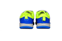 velcro, blue, sega, kids football trainers, kids football boots, children football trainers, children football boots, kids, children, boys shoes, children's shoes, children's trainers, kids shoes, kids trainers, for kids, for children, Image of SEGA MICRO KIDS in its blue variation from the back,